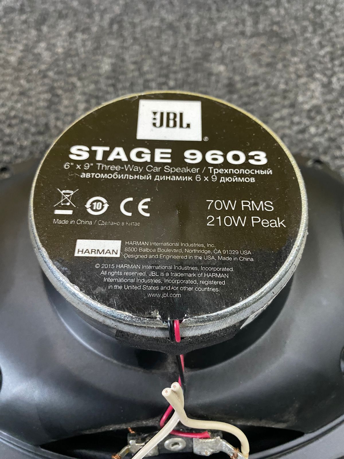 Jbl Stage 9603 6X9 3 Way Speakers 70W Rms ( Single ) Cash Converters