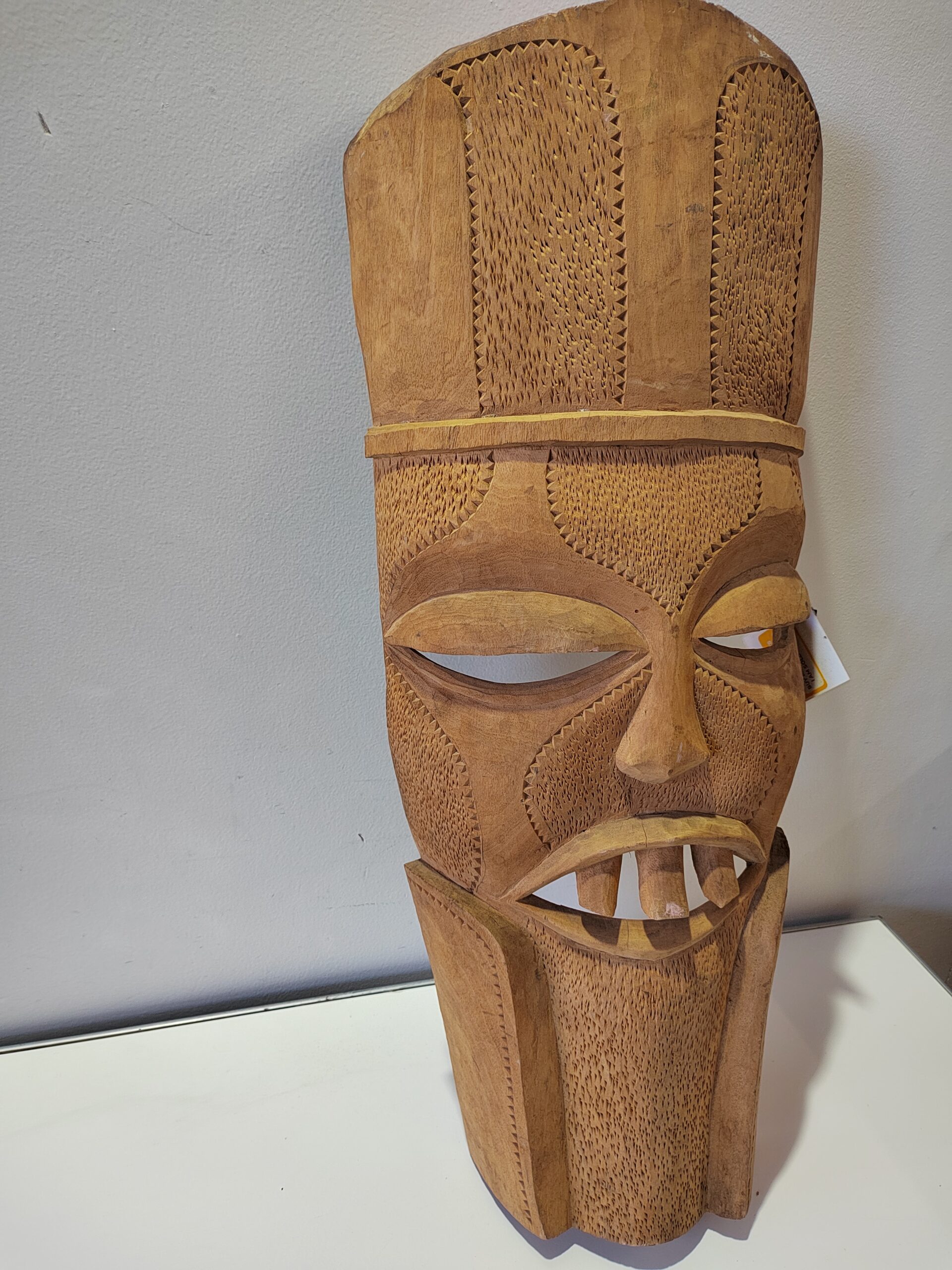 Light Wood African Mask Cash Converters