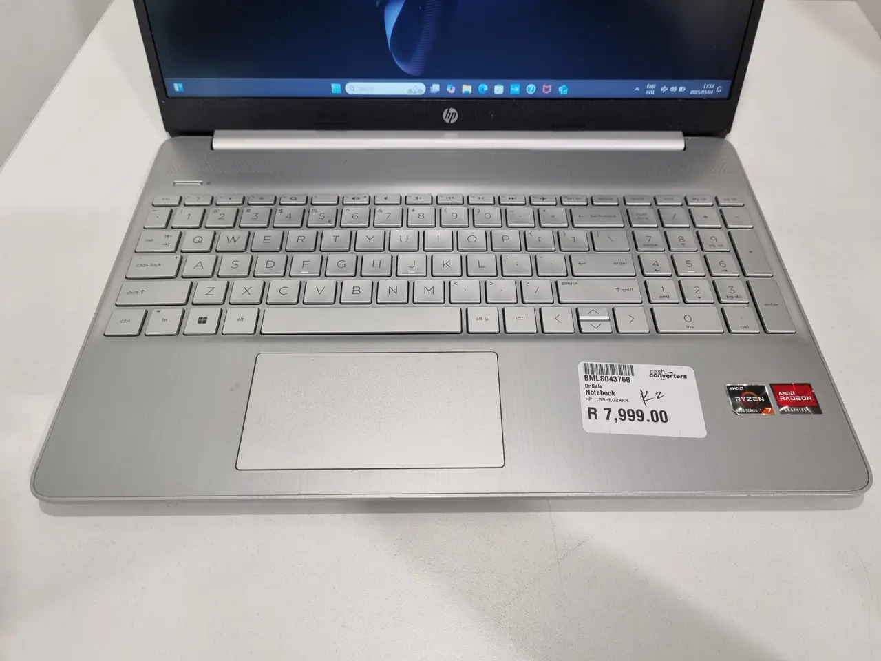 Hp 15S-Eq2xxx Amd Ryzen 7 5700U Laptop - Cash Converters