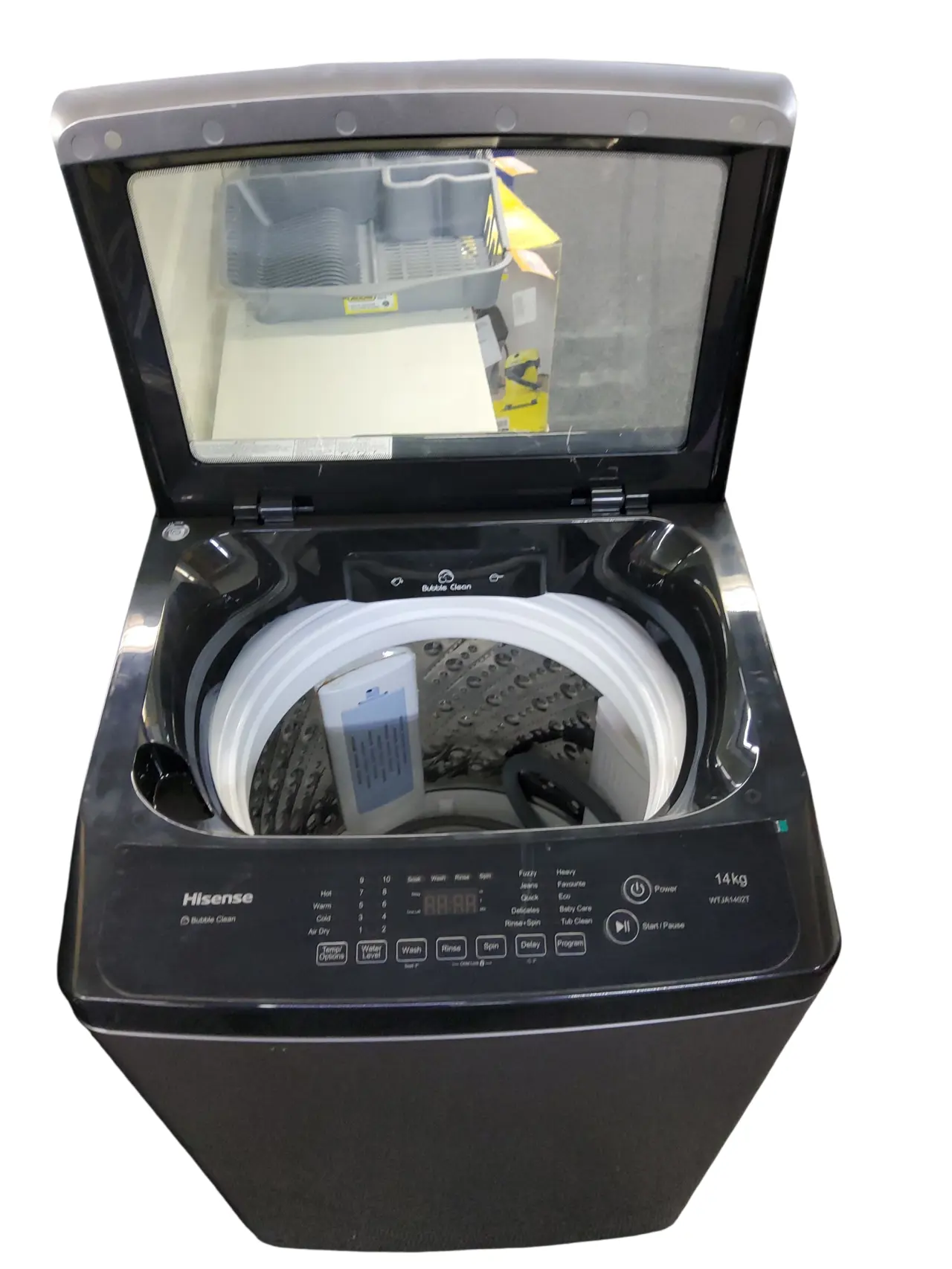 washin Hisense 14Kg Top Loader Washing Machine With Led Display