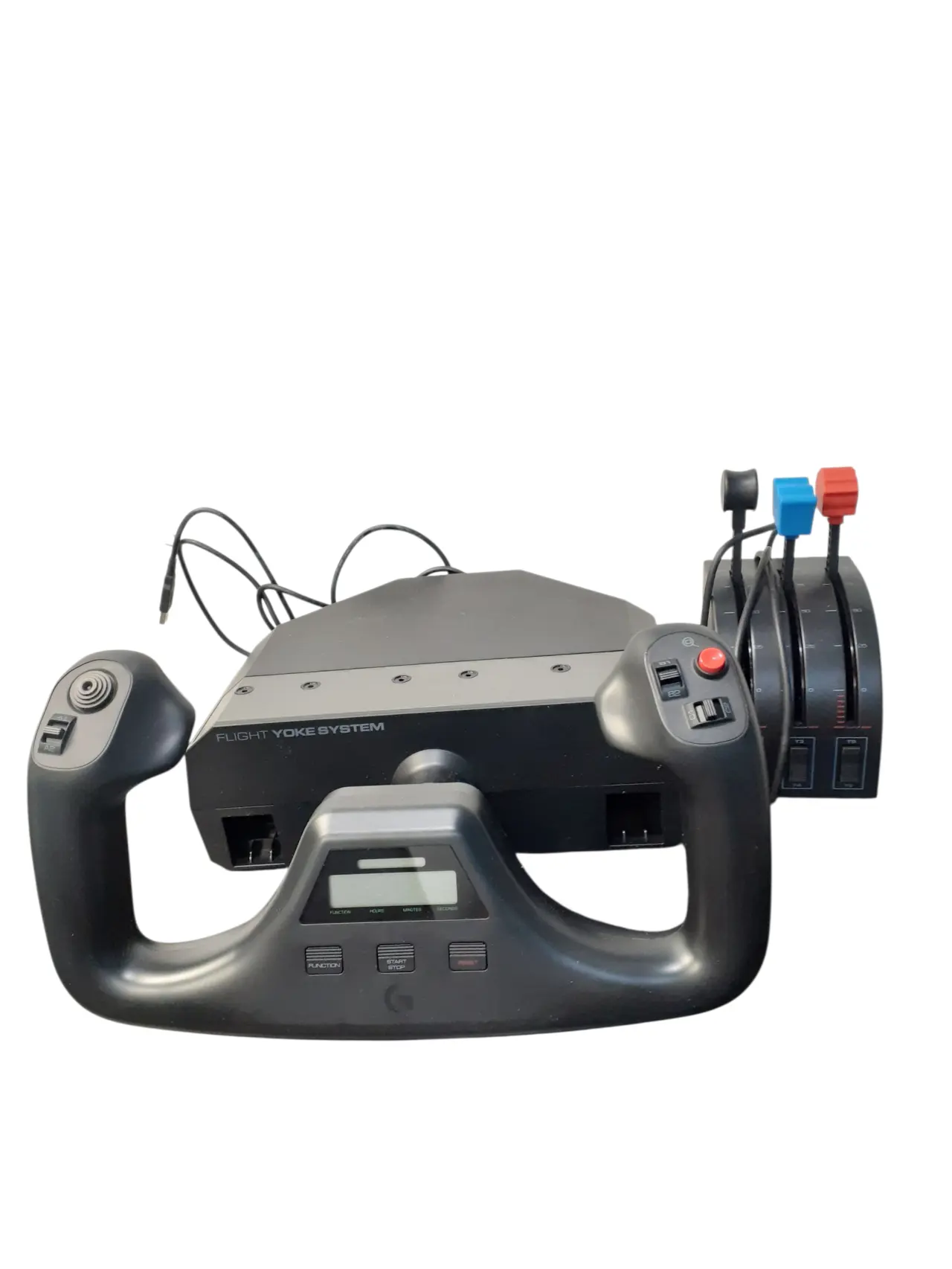 PC用ゲームコントローラー・コンバーター Logicool FLIGHT YOKE SYSTEM Flight Simulator Yoke System with Throttle Quadrant