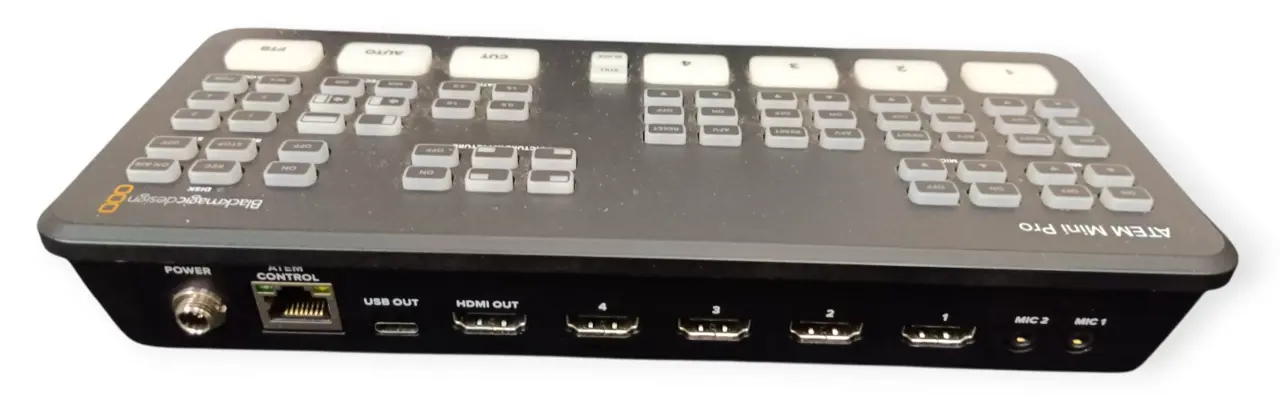 美品 Blackmagic design ATEM mini Pro AS-ATEM-MINI-EXTREME-ISO-TOP.