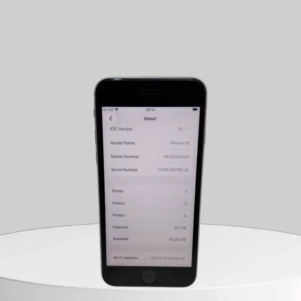 アイフォンse Apple iPhone SE 5G 128GB Midnight | A15 Bionic Chip MMXJ3 - Mustek