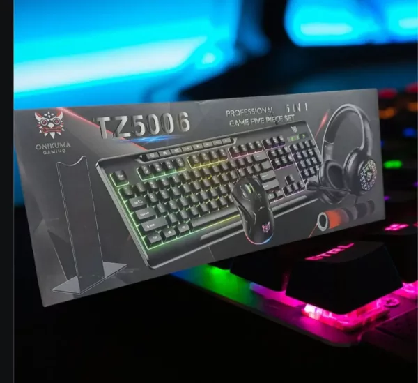 Tz 5006 Professional 5 In 1 Gaming Keyboard Set - Cash Converters